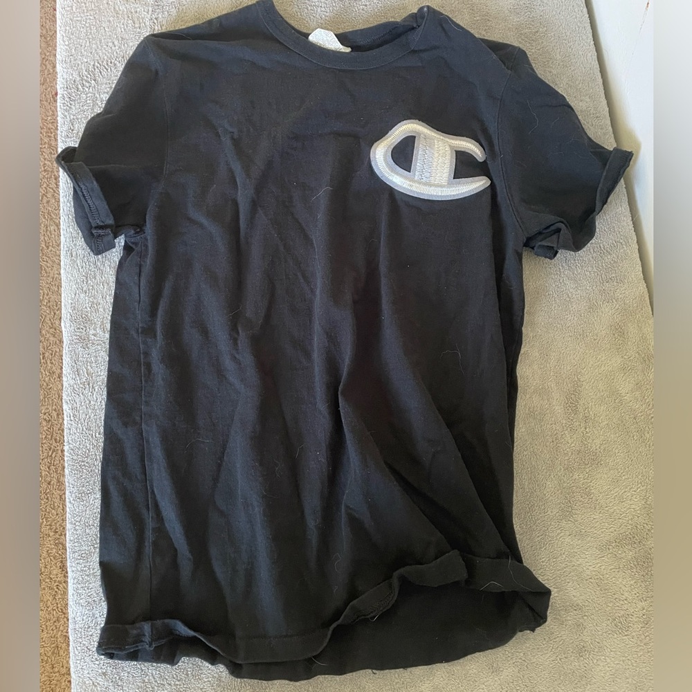 Mens Champion Stitched Logo Shirt